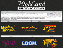 Tablet Screenshot of highland.mixnmojo.com